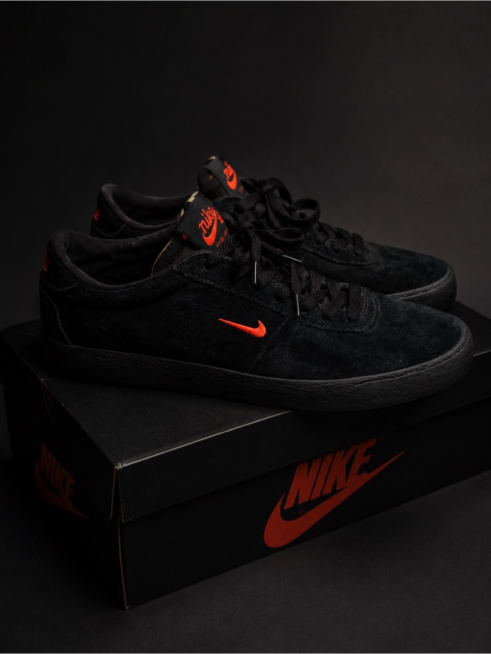 Nike SB Black Suede Skate Shoes - Women’s size 6.5